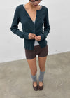 Unfold Wool Knit Elastic Waist Shorts