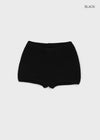 Unfold Wool Knit Elastic Waist Shorts