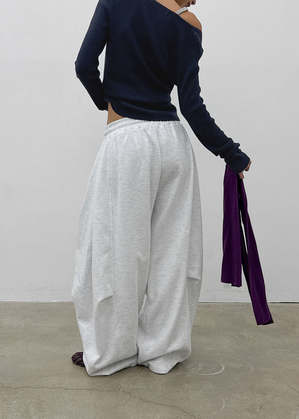 (UNISEX) Absorb Wide Elastic String Pants