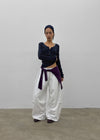 (UNISEX) Absorb Wide Elastic String Pants