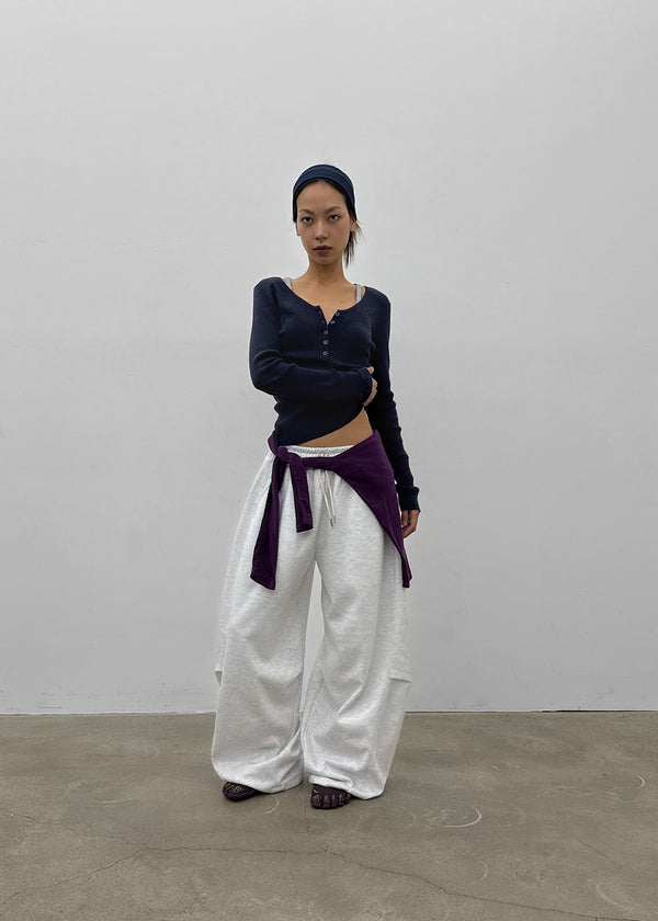 (UNISEX) Absorb Wide Elastic String Pants