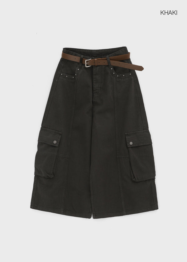 Bespo Bermuda Cargo Pants (Belt Set)