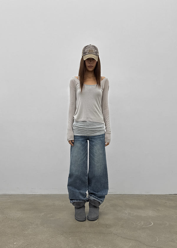 [MADE] Glot Low-Waist Straight Denim Pants
