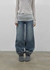 [MADE] Glot Low-Waist Straight Denim Pants