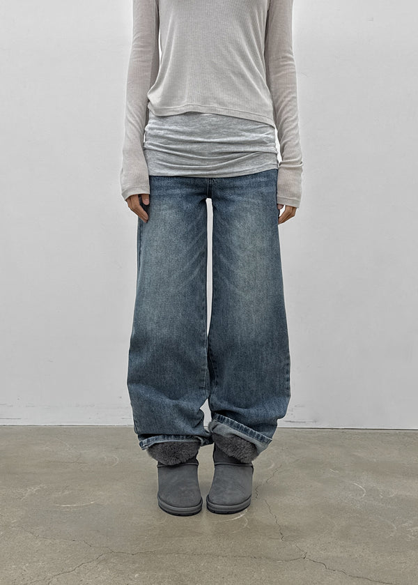 [MADE] Glot Low-Waist Straight Denim Pants