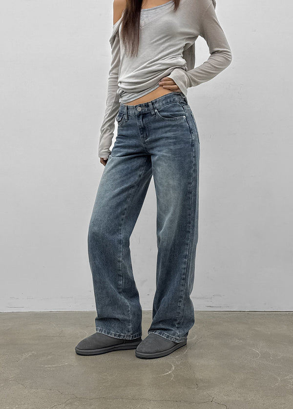[MADE] Glot Low-Waist Straight Denim Pants