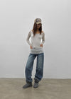 [MADE] Glot Low-Waist Straight Denim Pants