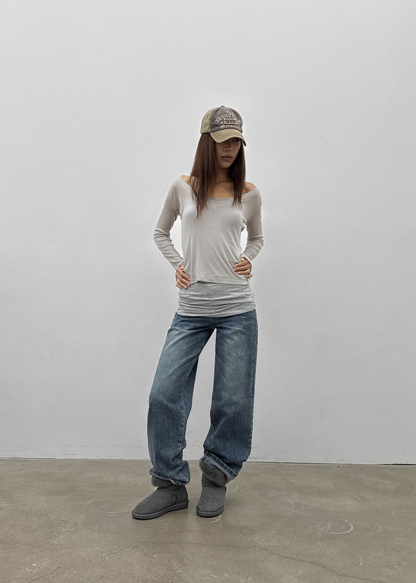 [MADE] Glot Low-Waist Straight Denim Pants
