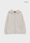 (UNISEX) Vibe Loose Fit Two-Way Zip-Up Hoodie