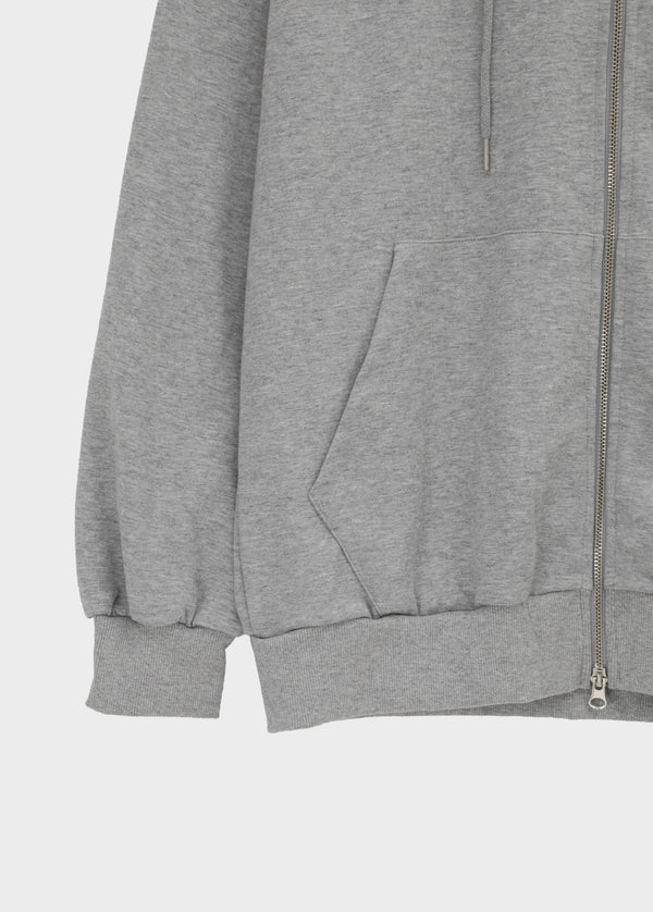(UNISEX) Vibe Loose Fit Two-Way Zip-Up Hoodie