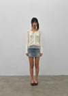 [MADE] Glot Low-Waist Denim Mini Skirt Pants