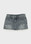 [MADE] Glot Low-Waist Denim Mini Skirt Pants