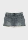 [MADE] Glot Low-Waist Denim Mini Skirt Pants