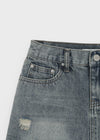 [MADE] Glot Low-Waist Denim Mini Skirt Pants