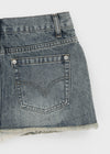 [MADE] Glot Low-Waist Denim Mini Skirt Pants