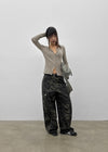This Man Camo Wide Cargo Pants (Belt Set)
