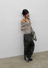 This Man Camo Wide Cargo Pants (Belt Set)