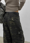This Man Camo Wide Cargo Pants (Belt Set)