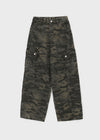 This Man Camo Wide Cargo Pants (Belt Set)