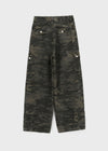 This Man Camo Wide Cargo Pants (Belt Set)
