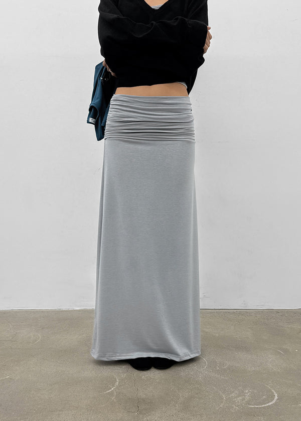 Trog shirred long skirt