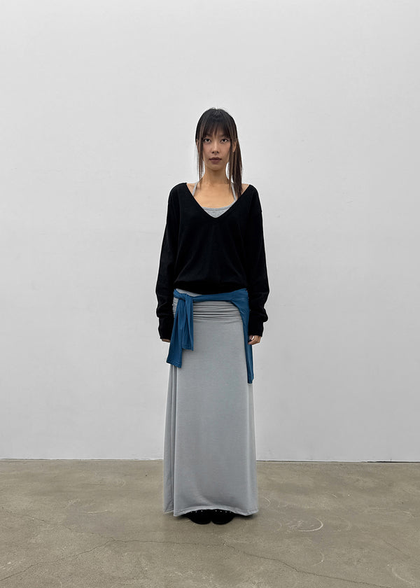 Trog shirred long skirt