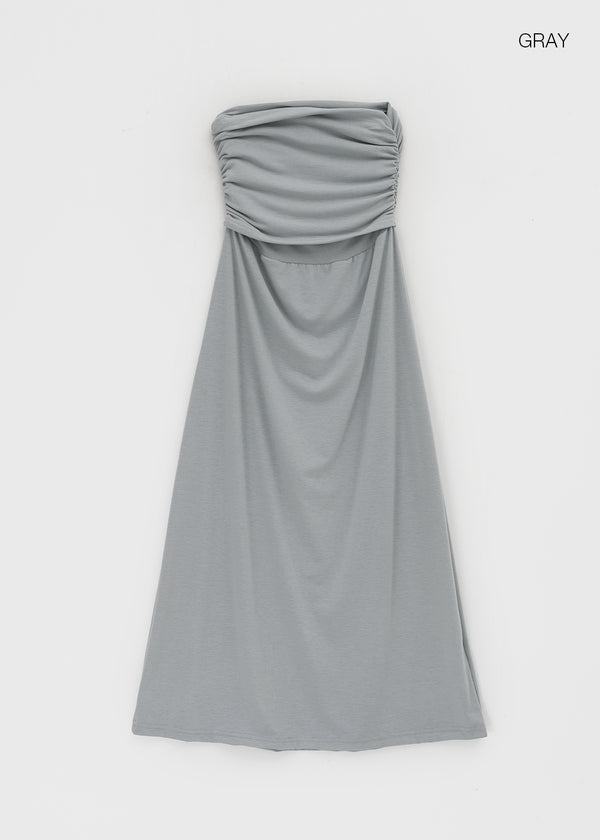 Trog shirred long skirt