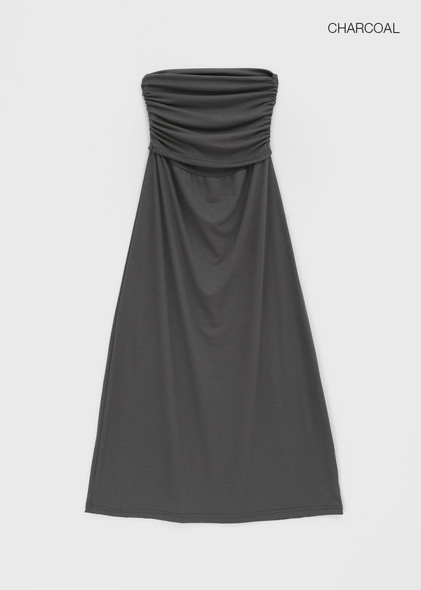 Trog shirred long skirt