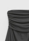 Trog shirred long skirt