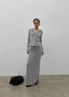 [MADE] Mibel Knit-like Maxi Long Skirt