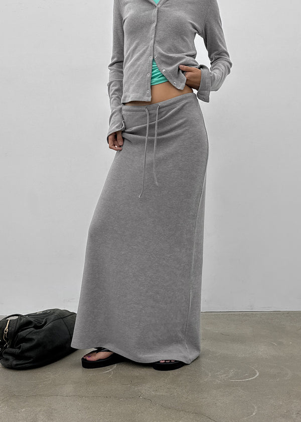[MADE] Mibel Knit-like Maxi Long Skirt