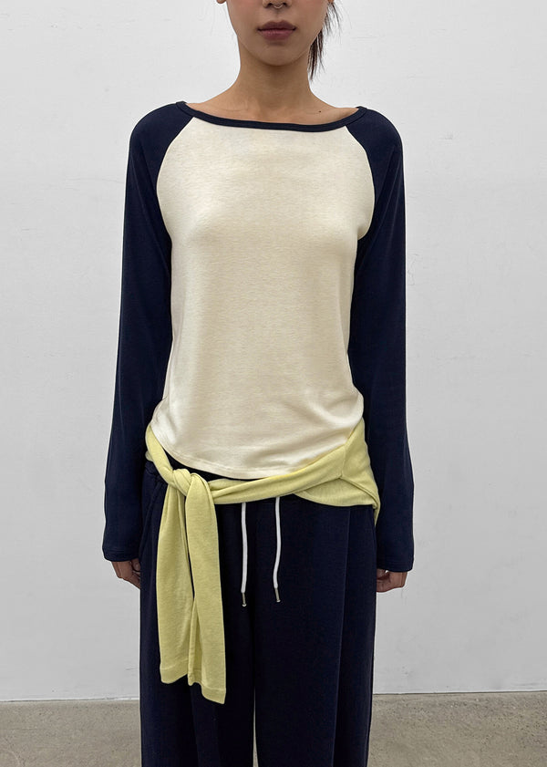 [MADE] Grande Soft Raglan Long Sleeve Tee
