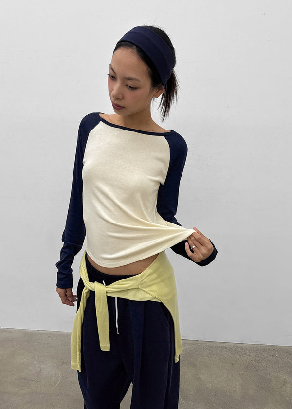 [MADE] Grande Soft Raglan Long Sleeve Tee
