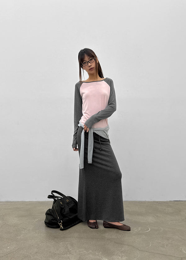 [MADE] Grande Soft Raglan Long Sleeve Tee