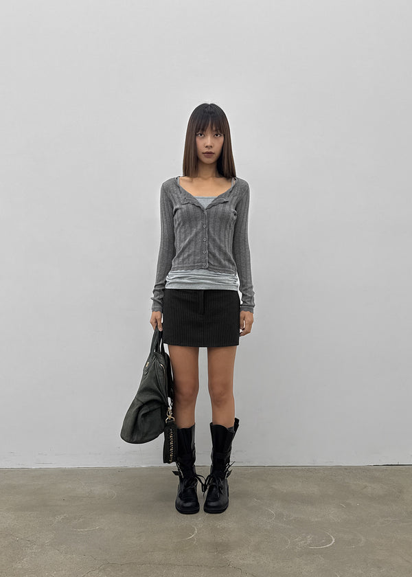 [MADE] Hiku Semi Low-Waist Skirt Pants