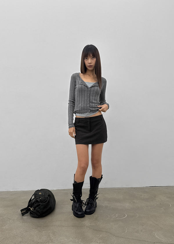 [MADE] Hiku Semi Low-Waist Skirt Pants
