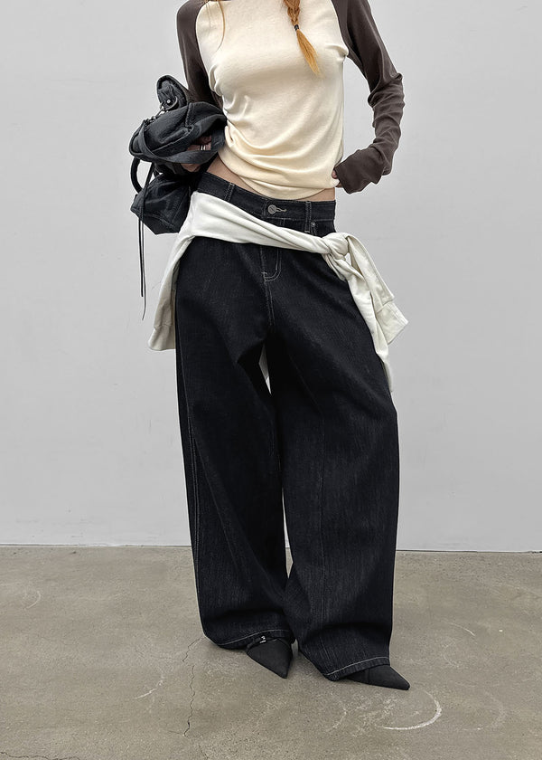 [MADE] Odelli Raw Wide Denim Pants