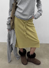 Day string midi skirt