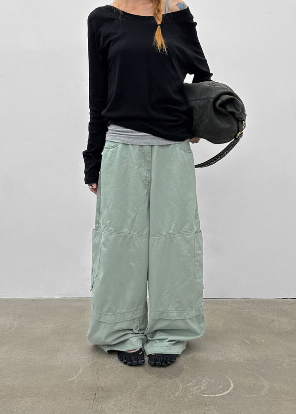 Poe Solid Cargo Pants