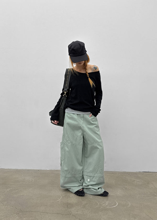 Poe Solid Cargo Pants