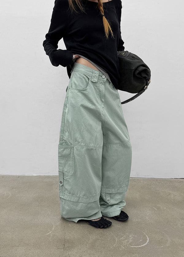 Poe Solid Cargo Pants