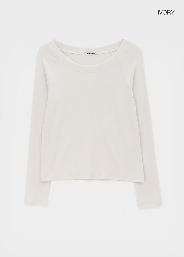 [MADE] Berun Wide Neck Long Sleeve Tee