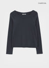 [MADE] Berun Wide Neck Long Sleeve Tee