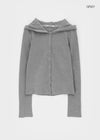 [MADE] Mibel Knit-like Hooded Snap Cardigan