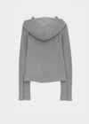 [MADE] Mibel Knit-like Hooded Snap Cardigan