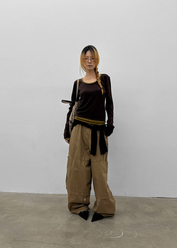 [MADE] Bassini Layered U-Neck Knit