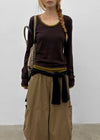 [MADE] Bassini Layered U-Neck Knit