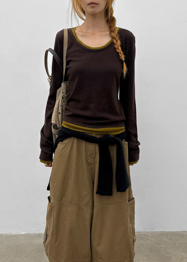 [MADE] Bassini Layered U-Neck Knit