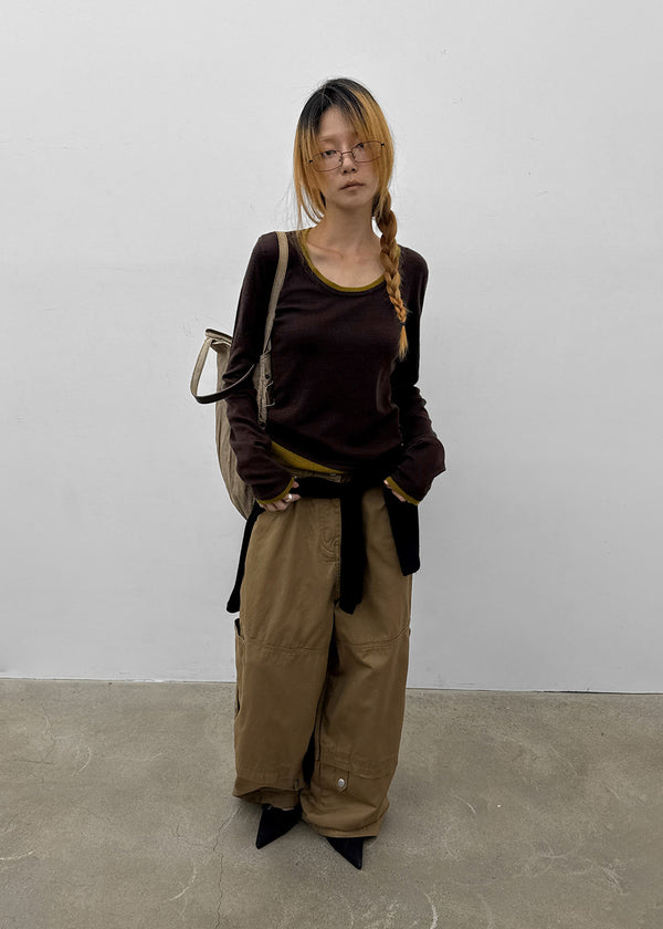 [MADE] Bassini Layered U-Neck Knit