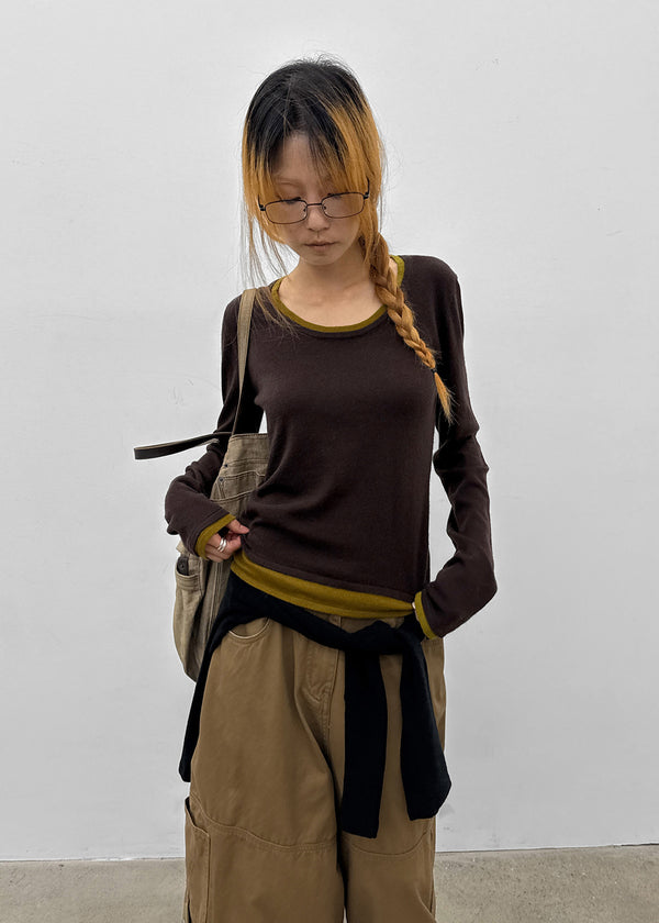 [MADE] Bassini Layered U-Neck Knit